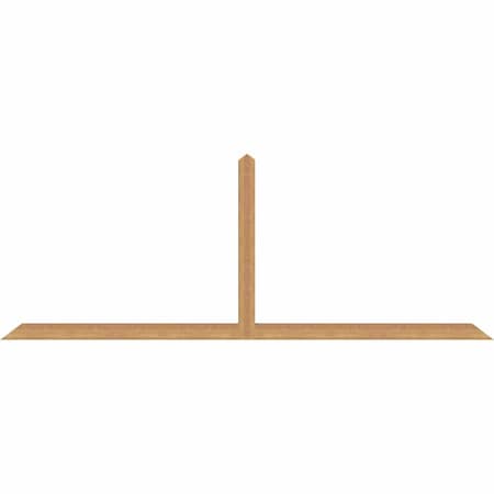 Ekena Millwork Portland Timber Gable Bracket, Western Red Cedar, 108"W x 40"H x 3 1/2"D x 3 1/2"F, 9/12 Pitch GBW108X40X0404POR00SWR